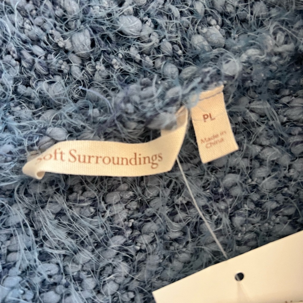 Soft Surroundings Blue Cardigan Sweater - Picture 2 of 3